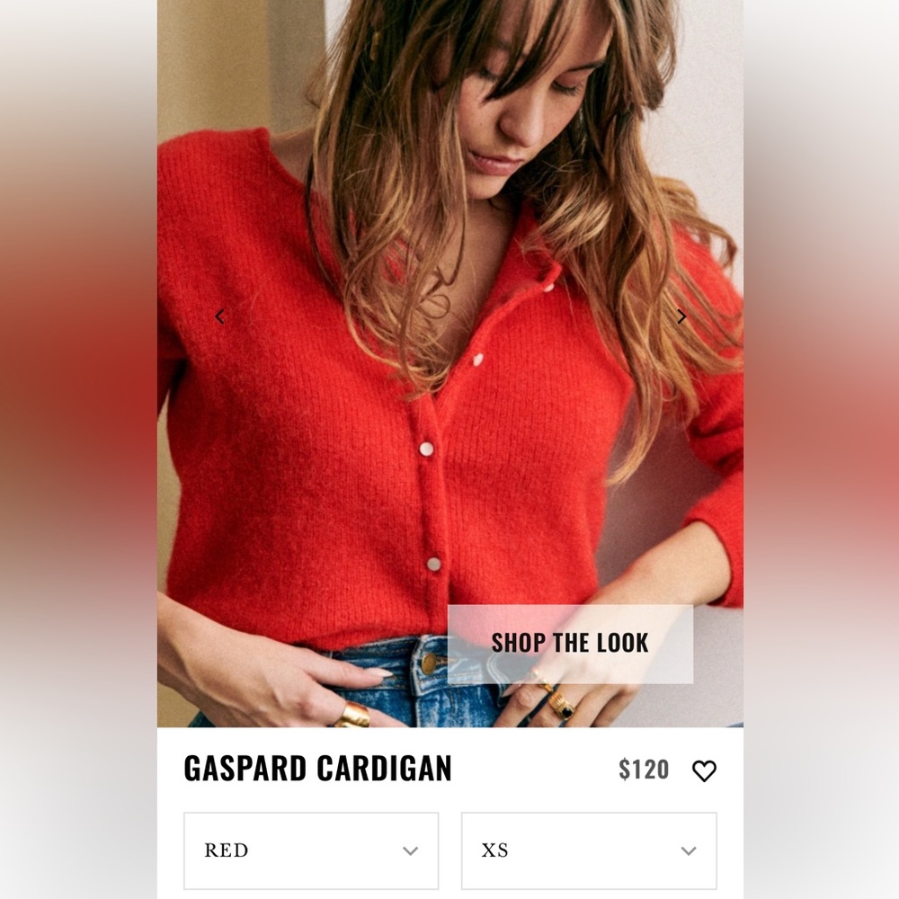 Sezane Gaspard Cardigan XS